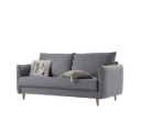 Canapé convertible 3 places gris