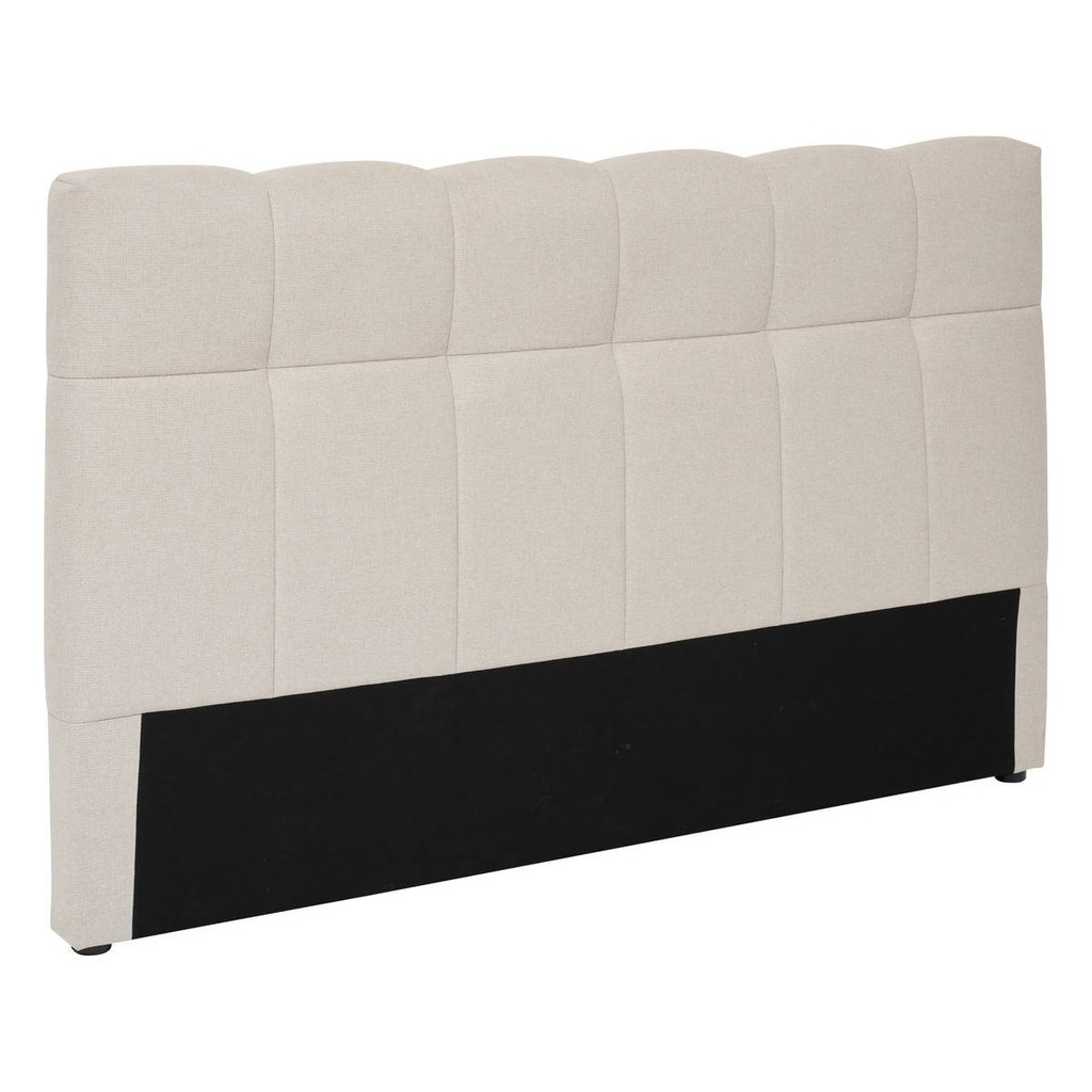 Tête de lit capitonnée à poser 165 cm tissu argile