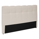 Tête de lit capitonnée à poser 165 cm tissu argile