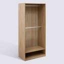 Module penderie double tringle 80 x 48 x 180 cm beige