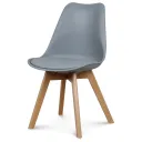 Chaise scandinave grise