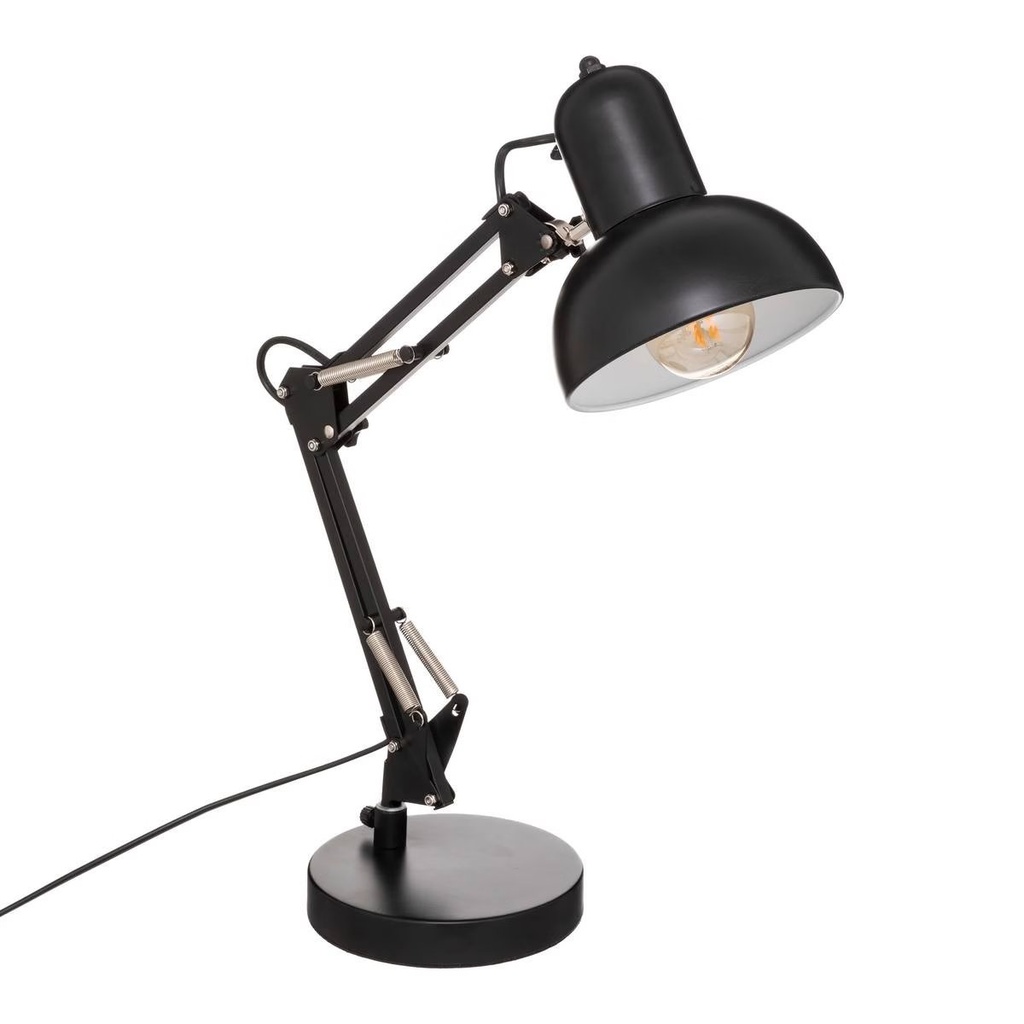 Lampe à poser arc H. 60 cm en acier noir