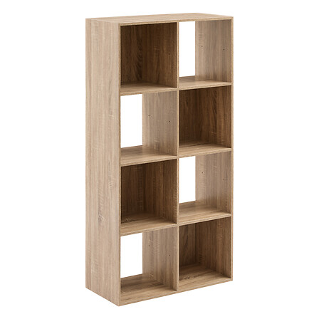 [160478] Étagère de rangement 8 cases coloris naturel